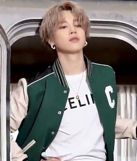 park Jimin green jacket